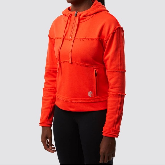 Born Primitive Tops - Born Primitive The Stitch Cropped Hoodie Sweatshirt Orange Women’s size small